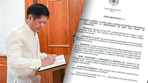 april 9 walang pasok|Palace declares April 10 a regular holiday for Eid'l Fitr .